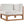 Upland Outdoor Patio Teak Wood Corner Chair by Modway