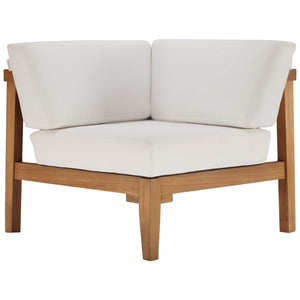 Bayport Outdoor Patio Teak Wood Corner Chair by Modway