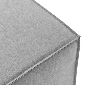 Saybrook Outdoor Patio Upholstered Sectional Sofa Ottoman by Modway