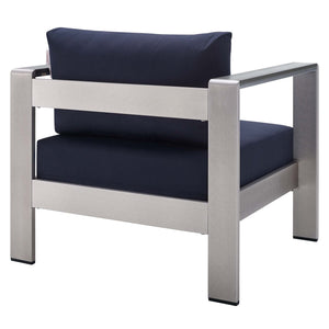 Shore Sunbrella Fabric Aluminum Outdoor Patio Armchair by Modway