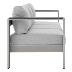 Shore Sunbrella Fabric Aluminum Outdoor Patio Sofa by Modway