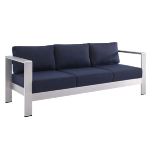 Shore Sunbrella Fabric Aluminum Outdoor Patio Sofa by Modway
