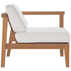 Bayport 3-Piece Outdoor Teak Wood Sectional Sofa Set by Modway