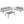 Shore 3 Piece Sunbrella Fabric Outdoor Patio Aluminum Set by Modway