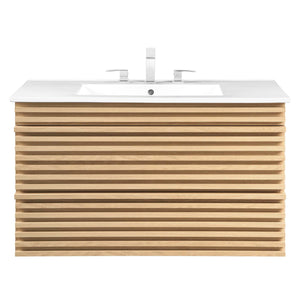 Render 36" Wall-Mount Bathroom Vanity by Modway