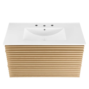 Render 36" Wall-Mount Bathroom Vanity by Modway