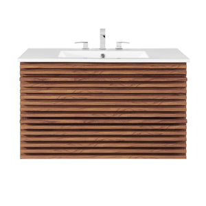 Render 36" Wall-Mount Bathroom Vanity by Modway