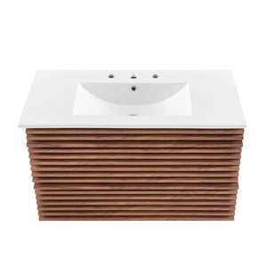 Render 36" Wall-Mount Bathroom Vanity by Modway