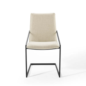 Pitch Upholstered Fabric Dining Armchair Set of 2 by Modway
