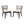 Pristine Upholstered Fabric Dining Chairs Set of 2 by Modway