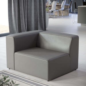 Mingle Vegan Leather Left-Arm Chair by Modway