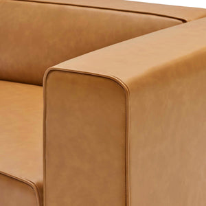 Mingle Vegan Leather Right-Arm Chair by Modway