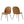 Scoop Black Powder Coated Steel Leg Vegan Leather Dining Chairs Set of 2 by Modway