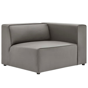 Mingle 2-Piece Vegan Leather Sectional Sofa Loveseat by Modway