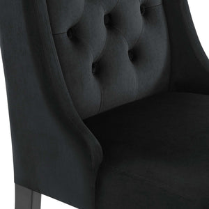Baronet Performance Velvet Dining Chairs Set of 2 by Modway