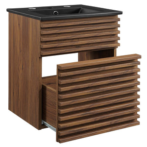 Render 18" Wall-Mount Bathroom Vanity by Modway