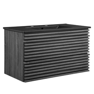 Render 36" Wall-Mount Bathroom Vanity by Modway