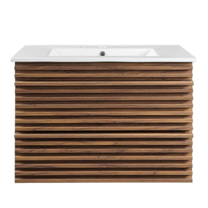 Render 30" Wall-Mount Bathroom Vanity by Modway