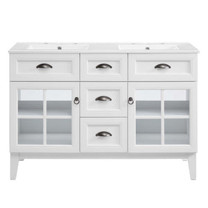 Isle 48" Double Bathroom Vanity Cabinet by Modway