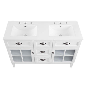 Isle 48" Double Bathroom Vanity Cabinet by Modway