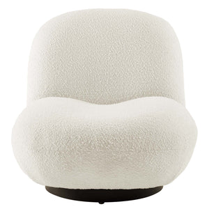 Kindred Boucle Upholstered Fabric Swivel Chair by Modway