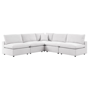 Patio Elegance Outdoor Sectional Sofa Set by Modway – Stylish 5-Piece Furniture for Patios