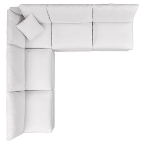 Patio Elegance Outdoor Sectional Sofa Set by Modway – Stylish 5-Piece Furniture for Patios