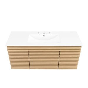 Render 48" Wall-Mount Bathroom Vanity by Modway