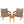 Brisbane Teak Outdoor Patio Set - Stylish 3-Piece Design by Modway