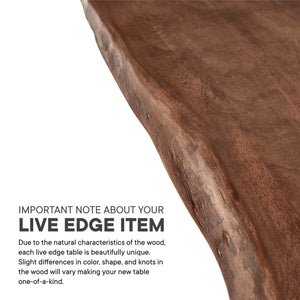 Ardor 60" Live Edge Acacia Wood Dining Table by Modway