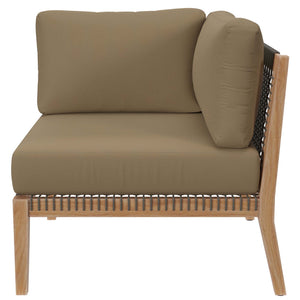 Clearwater Outdoor Patio Teak Wood Loveseat by Modway