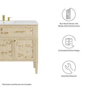 Elysian 48" Wood Bathroom Vanity Cabinet (Sink Basin Not Included) by Modway