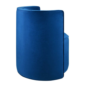 Della Performance Velvet Fabric Swivel Chair by Modway
