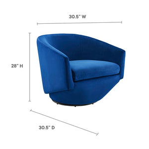 Series Performance Velvet Fabric Swivel Chair by Modway