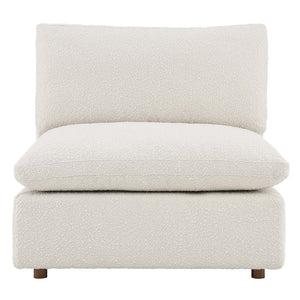 Commix Down Filled Overstuffed Boucle Fabric Armless Chair by Modway