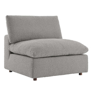Commix Down Filled Overstuffed Boucle Fabric Armless Chair by Modway