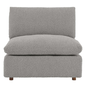 Commix Down Filled Overstuffed Boucle Fabric Armless Chair by Modway