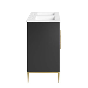 Awaken 48" Double Sink Bathroom Vanity by Modway