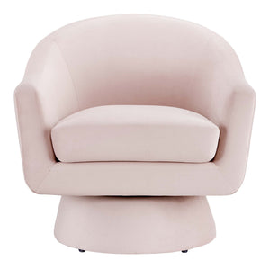 Astral Performance Velvet Fabric and Wood Swivel Chair by Modway