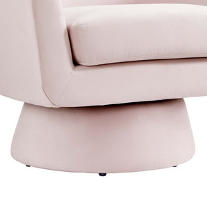 Astral Performance Velvet Fabric and Wood Swivel Chair by Modway