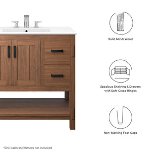 Ashlyn 36" Wood Bathroom Vanity Cabinet by Modway