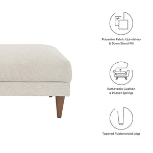 Zoya Down Filled Overstuffed Ottoman by Modway