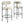 Albie Boucle Fabric Bar Stools Set of 2 by Modway