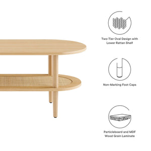 Torus Oval Coffee Table by Modway