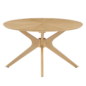 Crossroads Round Wood Coffee Table by Modway