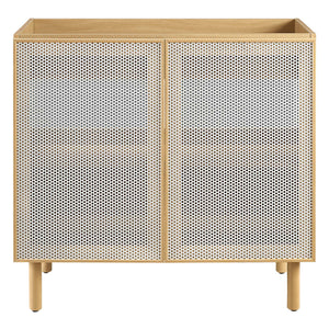 Calla 36" Perforated Metal Bathroom Vanity Cabinet by Modway