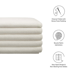 Mezzo Boucle Upholstered Storage Bench by Modway