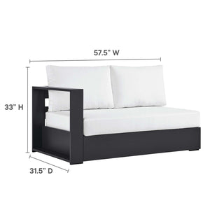 Tahoe 2-Piece Outdoor Aluminum Chaise Sectional Sofa