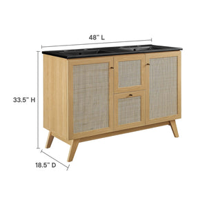 Soma 48" Double Sink Bathroom Vanity by Modway