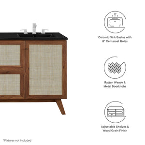 Soma 48" Double Sink Bathroom Vanity by Modway